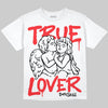 Jordan 11 Retro Cherry DopeSkill Oversize Print T-Shirt True Lover Graphic Streetwear