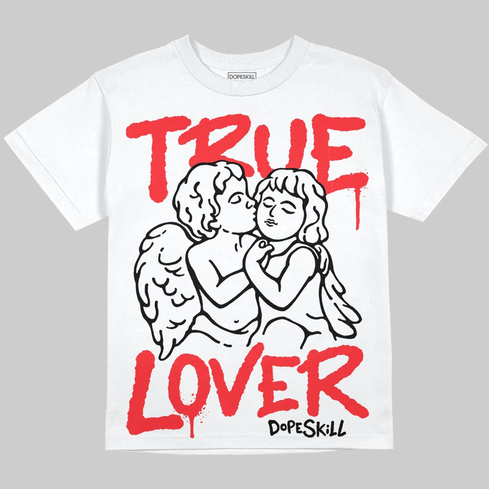 Jordan 11 Retro Cherry DopeSkill Oversize Print T-Shirt True Lover Graphic Streetwear