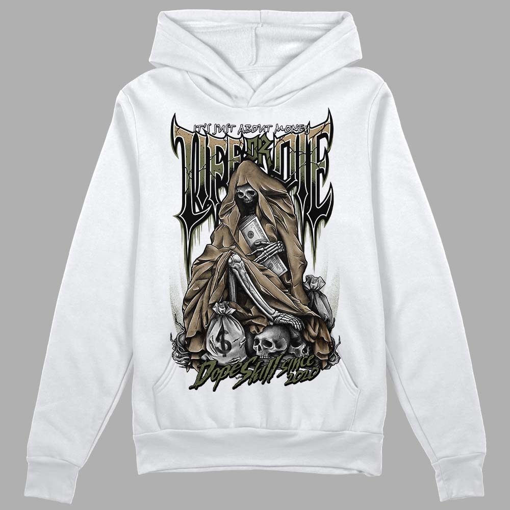 Air Max 90 Ballistic Neutral Olive DopeSkill Hoodie Sweatshirt Life or Die Graphic Streetwear - White