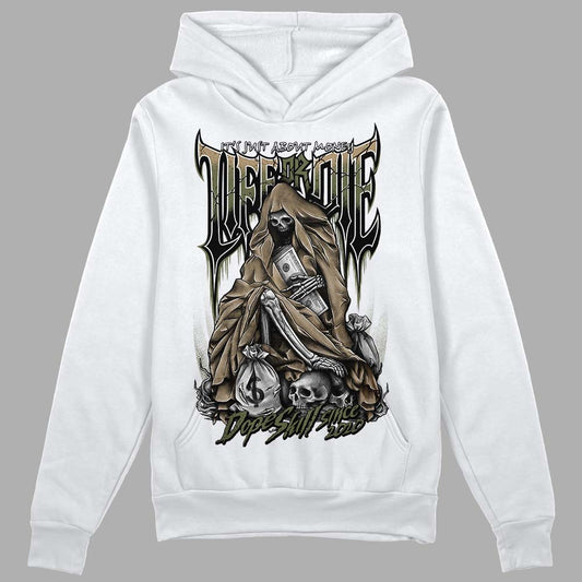 Air Max 90 Ballistic Neutral Olive DopeSkill Hoodie Sweatshirt Life or Die Graphic Streetwear - White