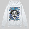 Royal Blue Sneakers DopeSkill Hoodie Sweatshirt Root of Evil Graphic Streetwear - White