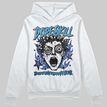 Royal Blue Sneakers DopeSkill Hoodie Sweatshirt Root of Evil Graphic Streetwear - White