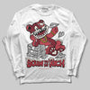 Jordan 4 “Sierra Red" DopeSkill Long Sleeve T-Shirt Born To Be Rich Graphic Streetwear - White