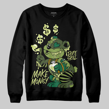 Foamposite Pro 'Pine Green' DopeSkill Sweatshirt Make Money Graphic Streetwear - Black