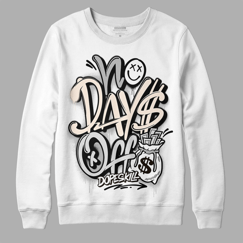 Dunk Low Cool Grey DopeSkill Sweatshirt No Days Off Graphic Streetwear - White