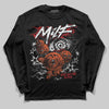 Jordan 3 Fire Red DopeSkill Long Sleeve T-Shirt MILF Graphic Streetwear - Black