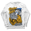 Dunk Blue Jay and University Gold DopeSkill Long Sleeve T-Shirt Stackin Mines Graphic Streetwear - White