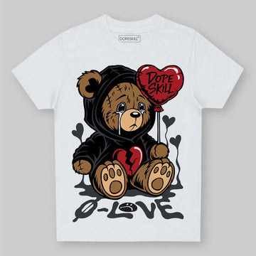 Jordan 3 Retro Black Cat DopeSkill Toddler Kids T-shirt Broken Bear Graphic Streetwear - White 