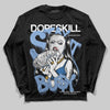 Jordan 4 WMNS 'Forget Me Not' DopeSkill Long Sleeve T-Shirt Stay It Busy Graphic Streetwear - black