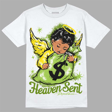 SB Dunk Low Chlorophyll DopeSkill T-Shirt Heaven Sent Graphic Streetwear - White 