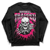 Jordan 1 Low GS “Fierce Pink” Dopeskill Long Sleeve T-Shirt Trapped Halloween Graphic Streetwear - Black