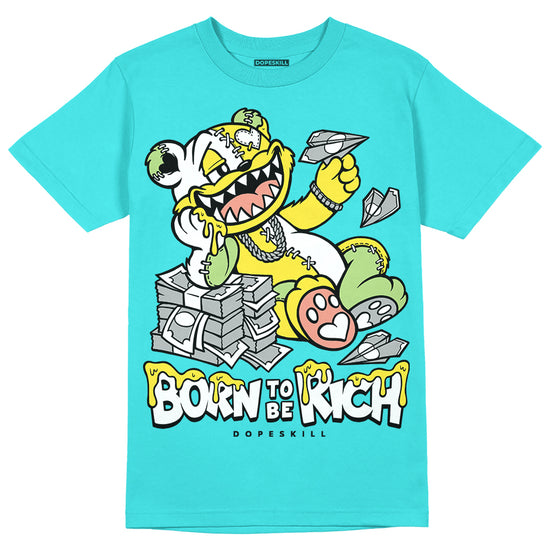 New Balance 9060 “Cyan Burst” DopeSkill Virtual Blue T-Shirt Born To Be Rich Graphic Streetwear