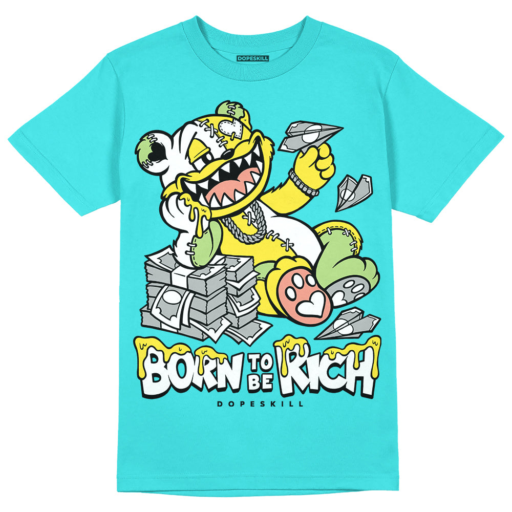 New Balance 9060 “Cyan Burst” DopeSkill Virtual Blue T-Shirt Born To Be Rich Graphic Streetwear