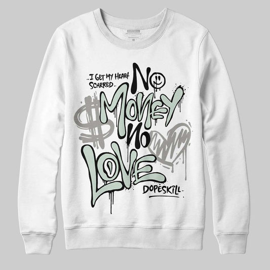 Jordan 1 Retro Low OG Year of the Snake (2025) DopeSkill Sweatshirt No Money No Love Typo Graphic Streetwear - White