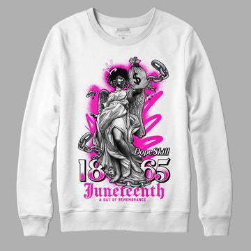 Dunk Low GS “Active Fuchsia” DopeSkill Sweatshirt Juneteenth Graphic Streetwear - White