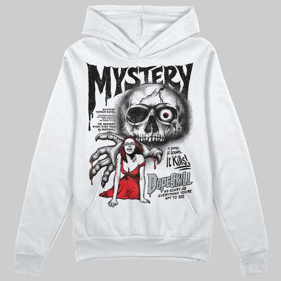 Jordan 4 “Fear” DopeSkill Hoodie Sweatshirt Mystery Ghostly Grasp Graphic Streetwear - White