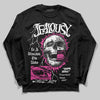 Pink Sneakers DopeSkill Long Sleeve T-Shirt Jealousy Graphic Streetwear - Black