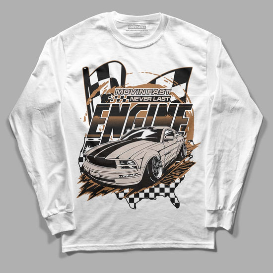 Jordan 3 Retro Palomino DopeSkill Long Sleeve T-Shirt ENGINE Tshirt Graphic Streetwear - White