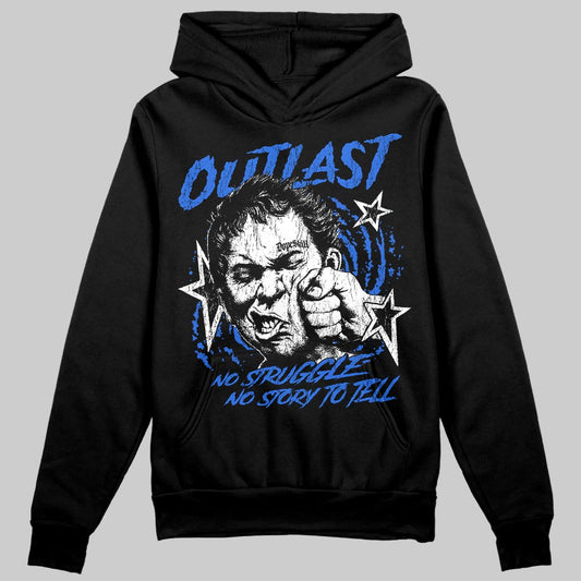 Royal Blue Sneakers DopeSkill Hoodie Outlast Graphic Streetwear - Black