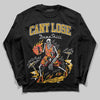 Jordan 5 'Tokyo' DopeSkill Long Sleeve T-Shirt Cant Lose Graphic Streetwear - Black