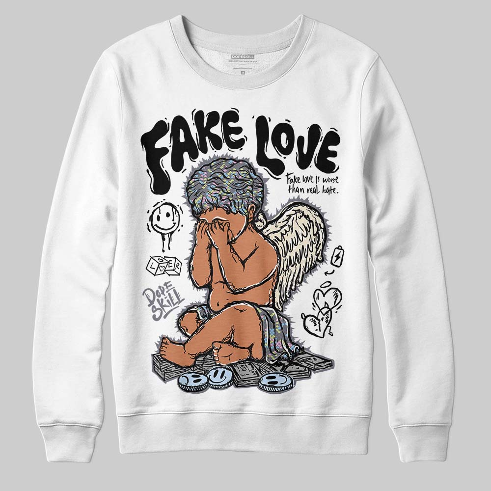 Jordan 11 Low CNY “Year of the Snake” DopeSkill Sweatshirt False Love Graphic Streetwear - White