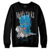 Jordan 4 Retro Military Blue DopeSkill Sweatshirt Money Talks Graphic Streetwear - Black