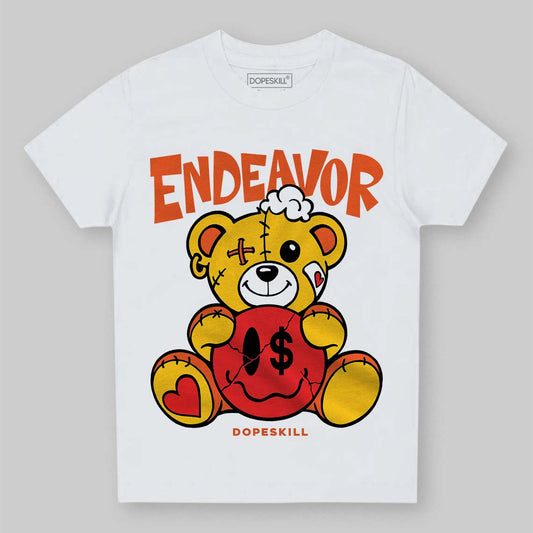 Yellow Sneakers DopeSkill Toddler Kids T-shirt Endeavor Graphic Streetwear - White