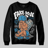 Jordan 1 High OG “UNC” Reimagined DopeSkill Sweatshirt False Love Graphic Streetwear - Black