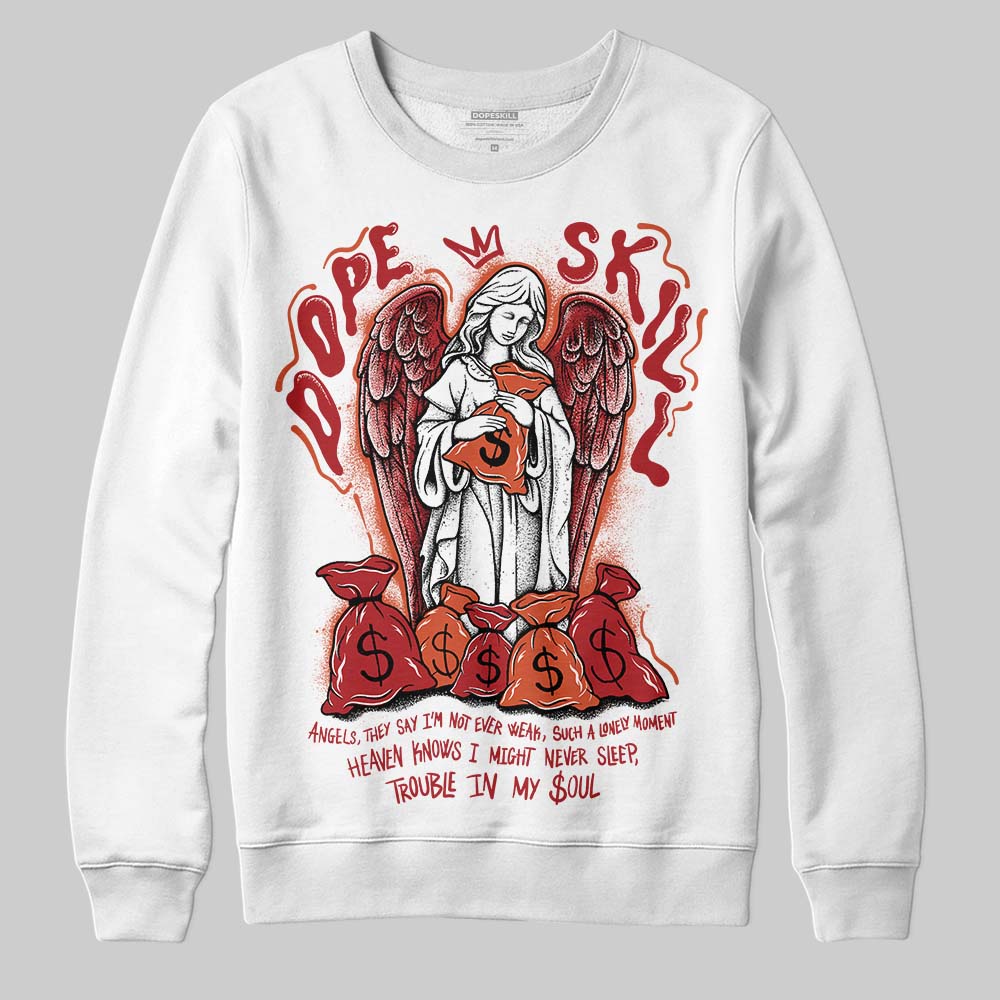 Nigel Sylvester x Air Jordan 4 ‘Brick by Brick’ DopeSkill Sweatshirt Angels Graphic Streetwear - White 