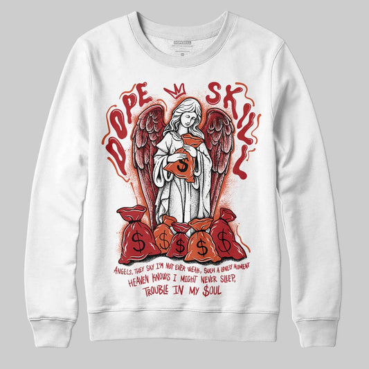 Nigel Sylvester x Air Jordan 4 ‘Brick by Brick’ DopeSkill Sweatshirt Angels Graphic Streetwear - White 