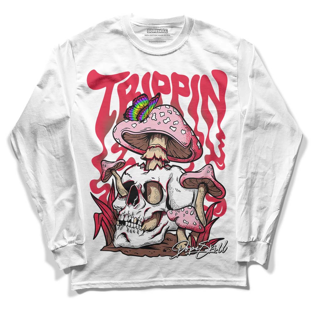 Dunk Low PRM Bacon DopeSkill Long Sleeve T-Shirt Trippin Graphic Streetwear - White