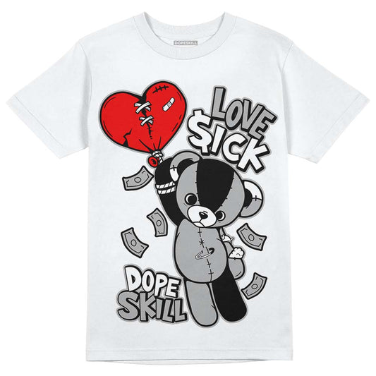 Jordan 1 Low OG “Shadow” DopeSkill T-Shirt Love Sick Graphic Streetwear - White
