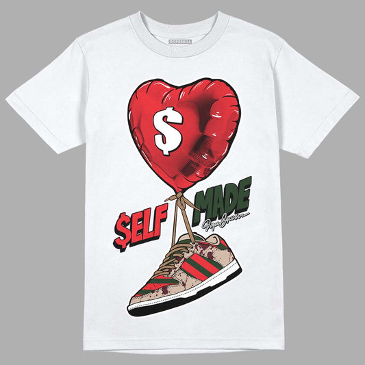 Dunk Low Freddy Krueger DopeSkill T-Shirt Self Made Graphic Streetwear - White