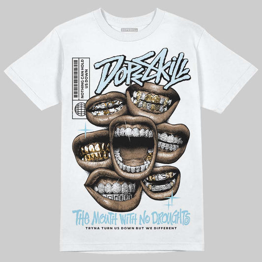 Vans Knu Stack Vintage Satin Dream Blue DopeSkill T-Shirt The Mouth With No Droughts Graphic Streetwear - White 