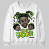 Neon Green Sneakers DopeSkill Sweatshirt Two Sides Graphic Streetwear - White