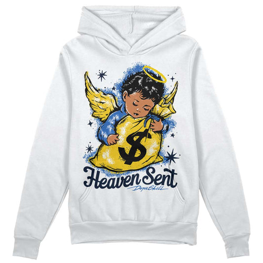 Dunk Low Vintage “Michigan” DopeSkill Hoodie Sweatshirt Heaven Sent Graphic Streetwear - White