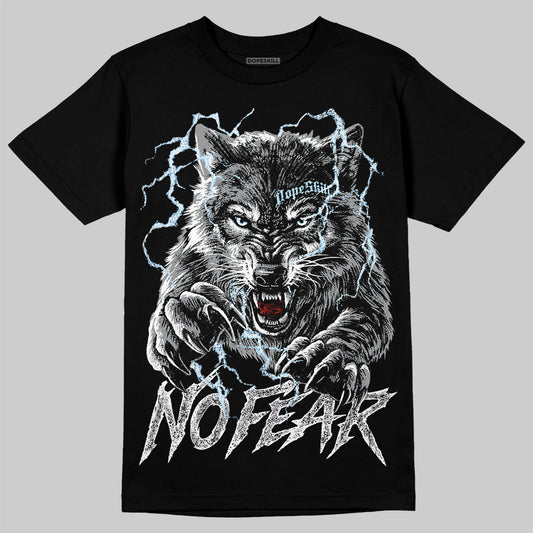 Jordan 5 Retro Wolf Grey (2026) DopeSkill T-Shirt No Fear Graphic Streetwear - black