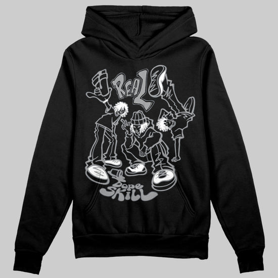 Jordan 5 Retro Wolf Grey (2026) DopeSkill Hoodie Sweatshirt Real Y2K Players Graphic Streetwear - Black