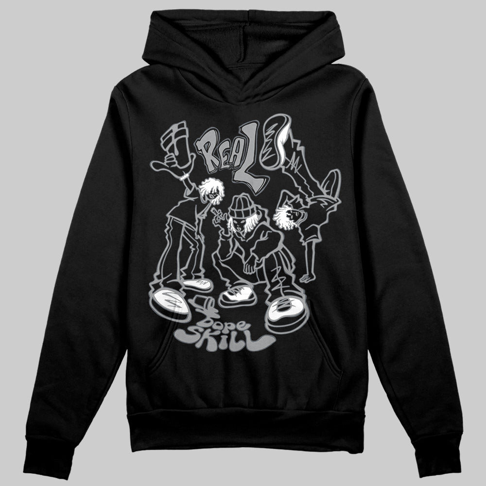 Jordan 5 Retro Wolf Grey (2026) DopeSkill Hoodie Sweatshirt Real Y2K Players Graphic Streetwear - Black