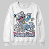 Jordan 3 GS “Denim/Pink Glow” DopeSkill Sweatshirt Born To Be Rich Graphic Streetwear - WHite 