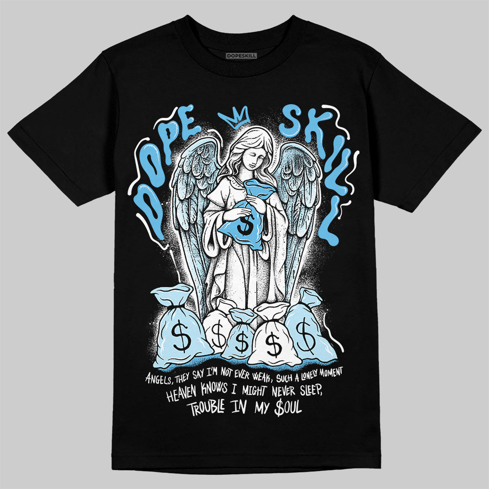 Jordan 11 Retro Legend Blue DopeSkill T-Shirt Angels Graphic Streetwear - black