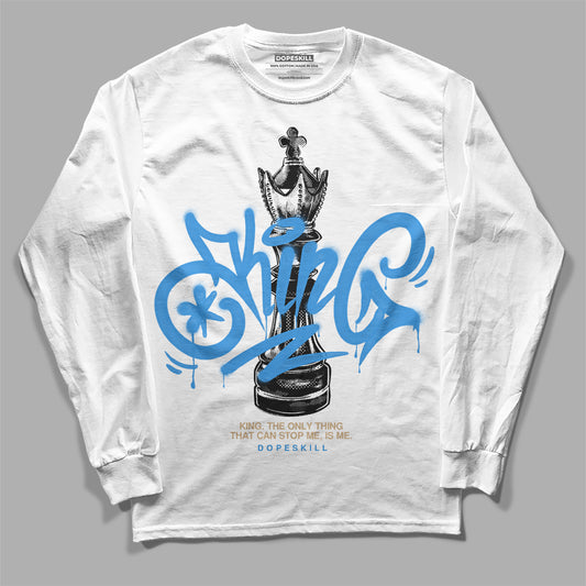 Dunk Low Pro SB Homer DopeSkill Long Sleeve T-Shirt King Chess Graphic Streetwear - White
