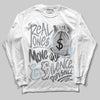 Wolf Grey 5s DopeSkill Long Sleeve T-Shirt Real Ones Move In Silence Graphic