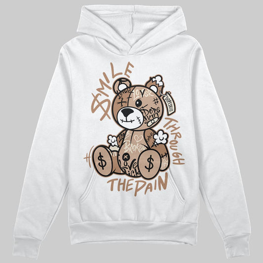 Jordan 4 Retro Cozy Girl DopeSkill Hoodie Sweatshirt Smile Through The Pain Graphic Streetwear - White