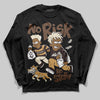 Jordan 5 “Earth/Metallic Gold” DopeSkill Long Sleeve T-Shirt No Risk No Story Graphic Streetwear - Black