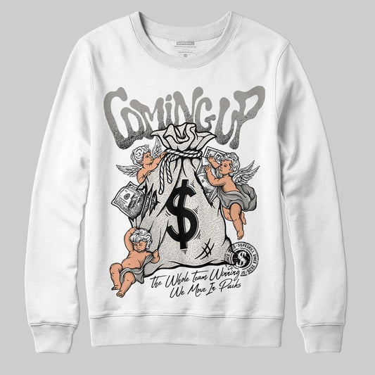 Jordan 3 Retro Pure Money DopeSkill Sweatshirt Money Bag Coming Up Graphic Streetwear - White