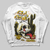 Jordan 6 “Yellow Ochre” DopeSkill Long Sleeve T-Shirt God Got Me Graphic Streetwear - White