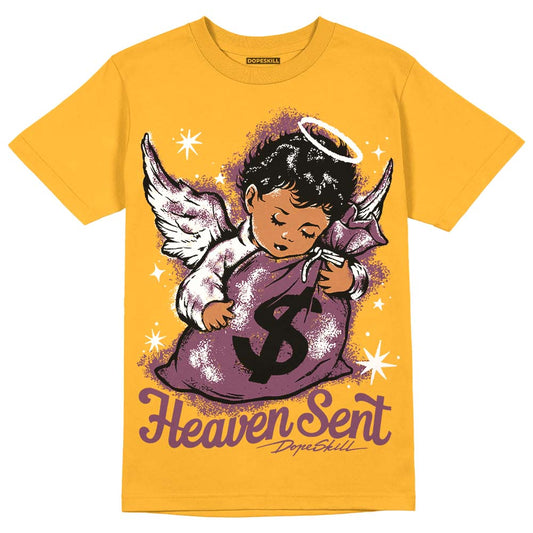 Jordan 1 Retro High OG Brotherhood DopeSkill University Gold T-Shirt Heaven Sent Graphic Streetwear