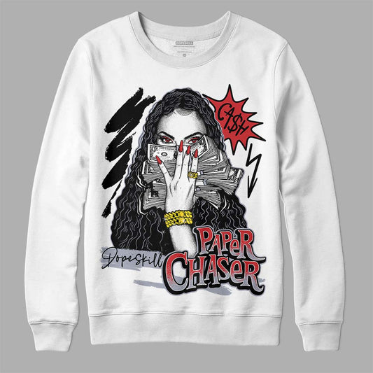 Jordan 4 “Bred Reimagined” DopeSkill Sweatshirt NPC Graphic Streetwear - White