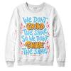 Jordan 1 Mid GS 'Six Championships' DopeSkill Sweatshirt Grind Shine Graphic Streetwear - White